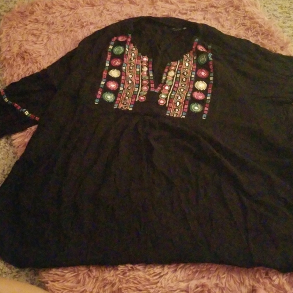 Top embroidery